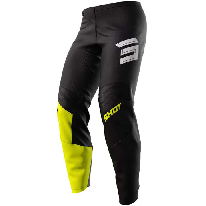 Pantalon moto cross Shot RAW SQUAD NEON JAUNE