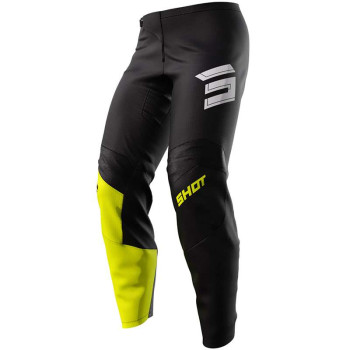 Pantalon moto cross Shot RAW SQUAD NEON JAUNE