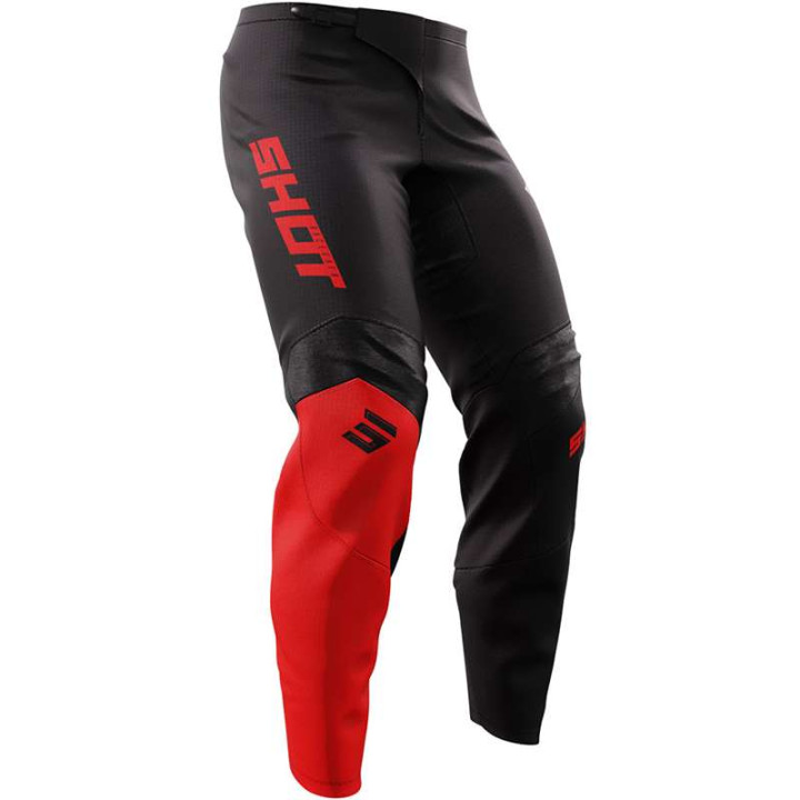 Pantalon moto cross Shot RAW SQUAD ROUGE