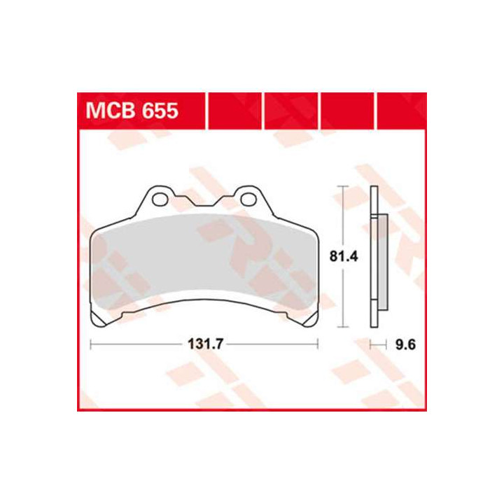 TRW MCB655 brake pads