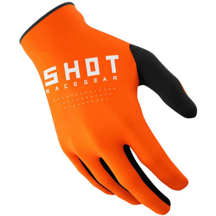Gants moto cross Shot RAW ORANGE