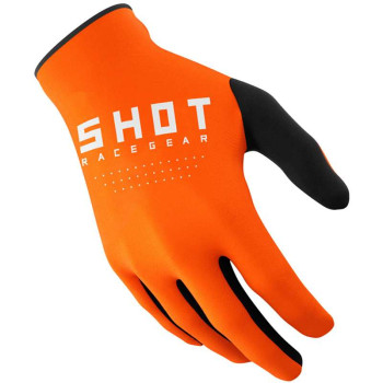 Gants moto cross Shot RAW ORANGE