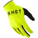 Gants moto cross Shot RAW NEON JAUNE