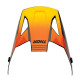 Visière pare soleil pour casque Thor SECTOR 2 CARVE CHARCOAL/ORANGE