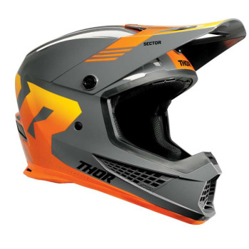 Casque moto cross Thor SECTOR 2 CARVE CHARCOAL/ORANGE