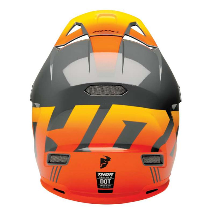 Casque moto cross Thor SECTOR 2 CARVE CHARCOAL/ORANGE