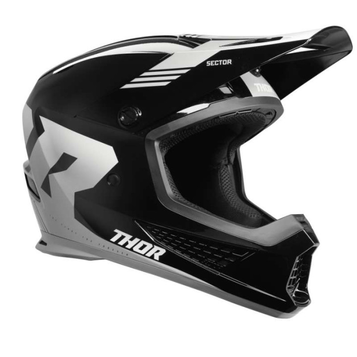 Thor SECTOR 2 CARVE BLACK/WHITE motocross helmet Thor SECTOR 2 CARVE BLACK/WHITE motocross helmet