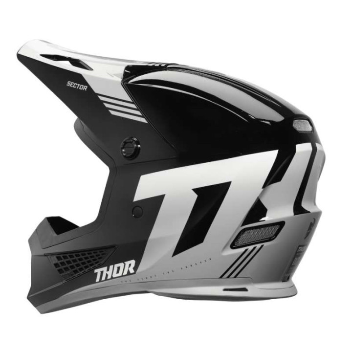 Thor SECTOR 2 CARVE BLACK/WHITE motocross helmet Thor SECTOR 2 CARVE BLACK/WHITE motocross helmet