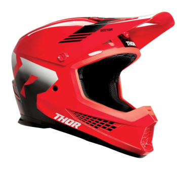 Casque moto cross Thor SECTOR 2 CARVE RED/WHITE