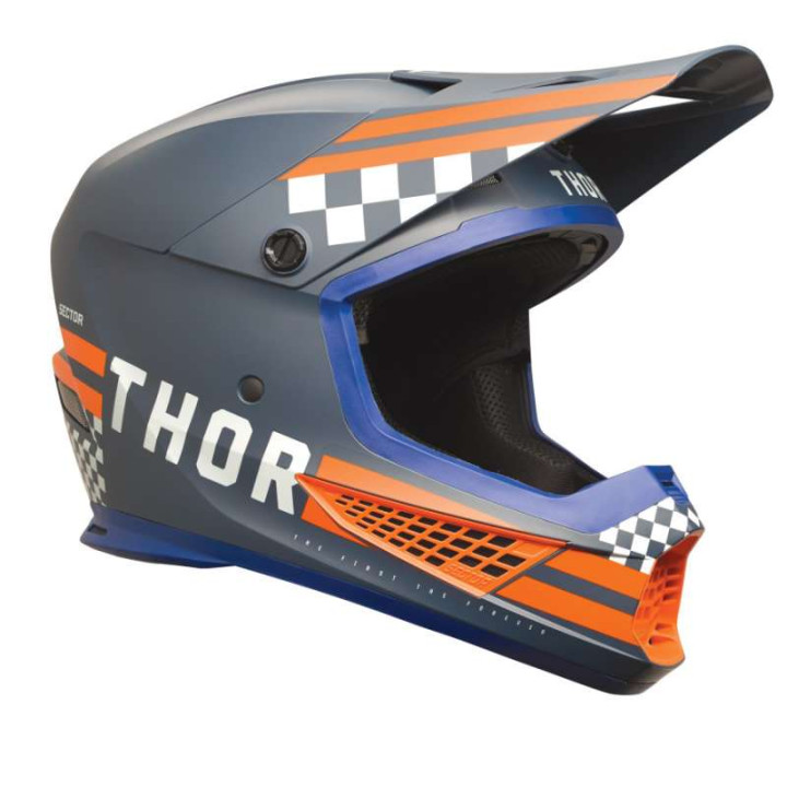 Casque moto cross Thor SECTOR 2 COMBAT MIDNIGHT/ORANGE