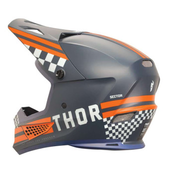 Casque moto cross Thor SECTOR 2 COMBAT MIDNIGHT/ORANGE