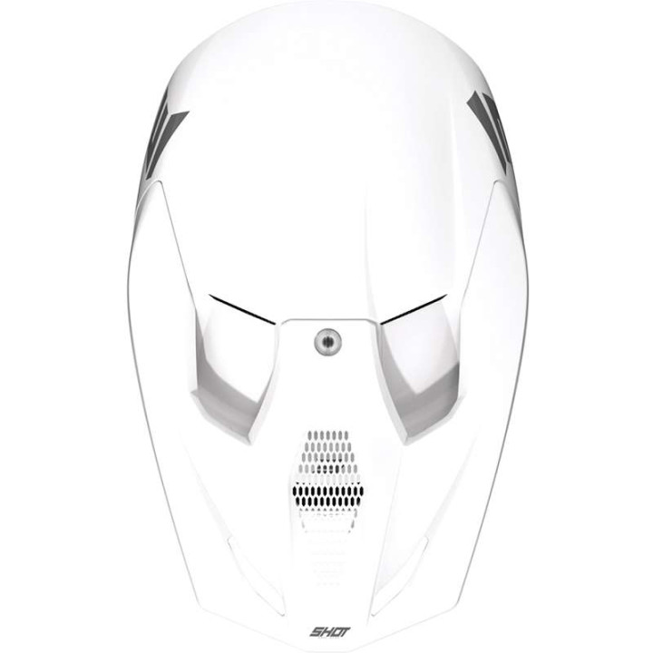 Casque moto cross Shot FURIOUS SOLID BLANC