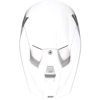 Casque moto cross Shot FURIOUS SOLID BLANC