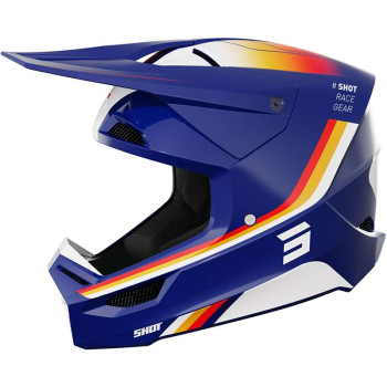 Casque moto cross Shot FURIOUS AIM BLEU