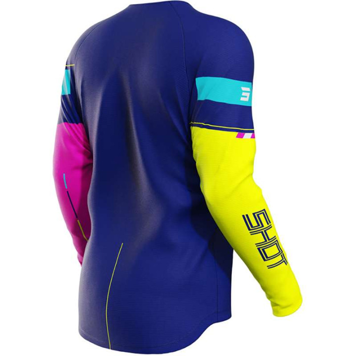 Shot KID RAW INDY BLUE children's motocross jersey Shot KID RAW INDY BLUE children's motocross jersey