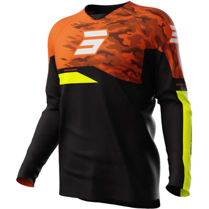 Shot KID RAW MATRIX ORANGE children's motocross jersey