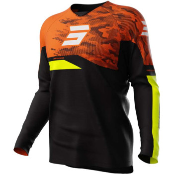 Maillot moto cross enfant Shot KID RAW MATRIX ORANGE Maillot moto cross enfant Shot KID RAW MATRIX ORANGE
