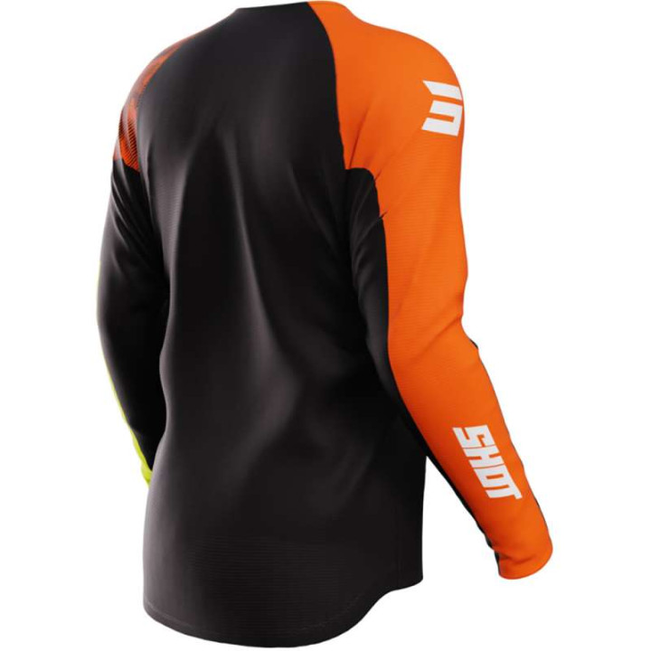 Shot KID RAW MATRIX ORANGE children's motocross jersey