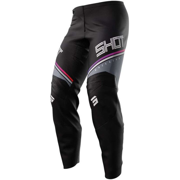 Pantalon moto cross enfant Shot RAW INDY NOIR