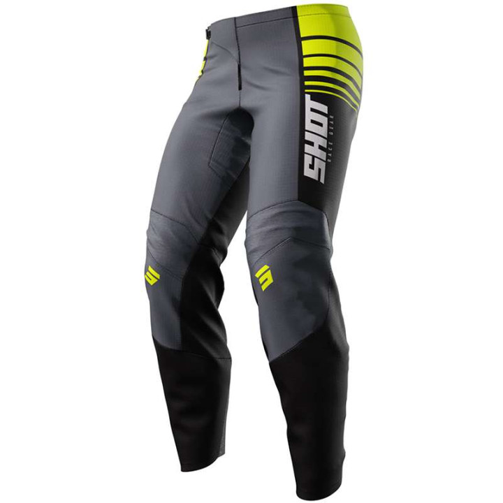 Shot RAW PEAK NEON YELLOW children's motocross pants