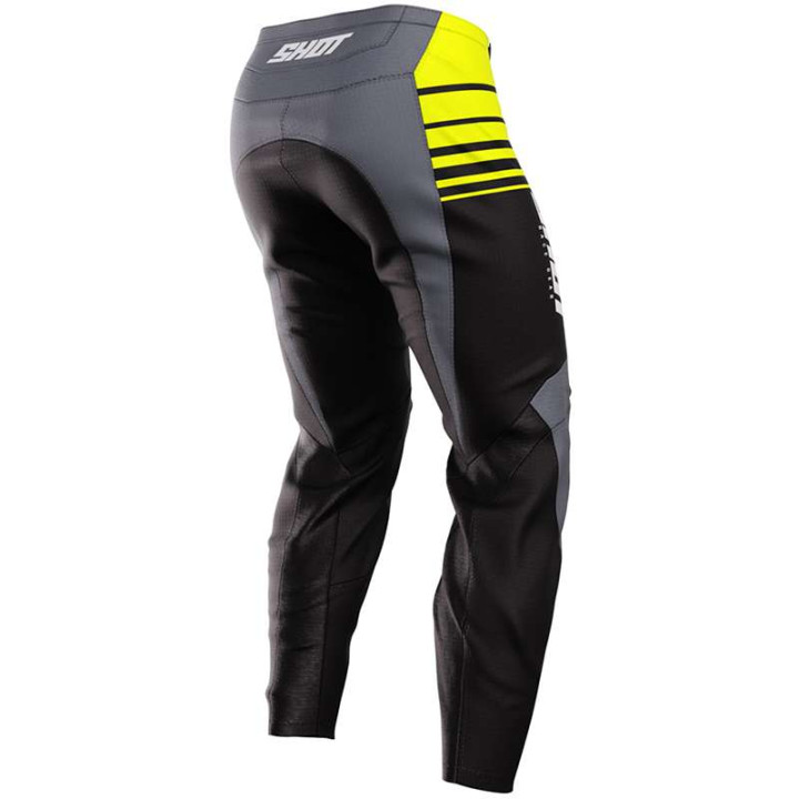 Shot RAW PEAK NEON YELLOW children's motocross pants