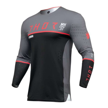 Maillot moto cross Thor PRIME ACE CHARCOAL/BLACK Maillot moto cross Thor PRIME ACE CHARCOAL/BLACK