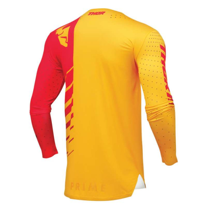 Maillot moto cross Thor PRIME ANALOG LEMON/RED Maillot moto cross Thor PRIME ANALOG LEMON/RED