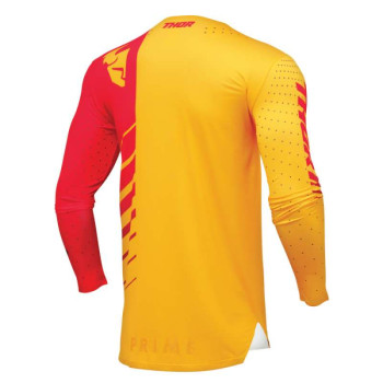Maillot moto cross Thor PRIME ANALOG LEMON/RED Maillot moto cross Thor PRIME ANALOG LEMON/RED