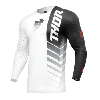 Maillot moto cross Thor PRIME ANALOG BLACK/WHITE