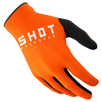Gants moto cross enfant Shot RAW KID ORANGE