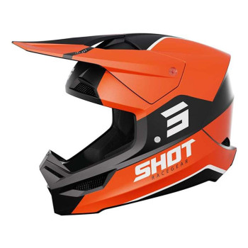 Casque moto cross Shot FURIOUS BOLT ORANGE