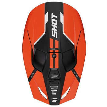 Casque moto cross Shot FURIOUS BOLT ORANGE