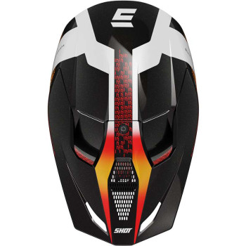 Casque moto cross Shot FURIOUS ELECTRON ORANGE