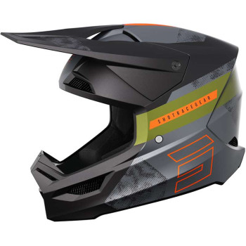 Casque moto cross Shot FURIOUS PATROL NOIR/KAKI
