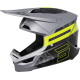 Casque moto cross Shot FURIOUS PATROL GRIS/JAUNE FLUO
