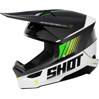 Casque moto cross Shot FURIOUS PEAK VERT