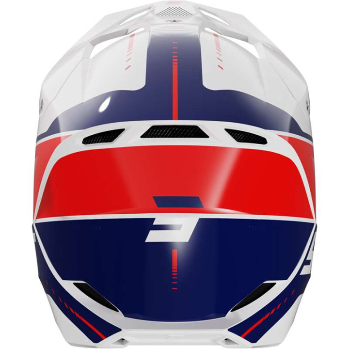 Casque moto cross Shot FURIOUS PEAK BLEU/ROUGE