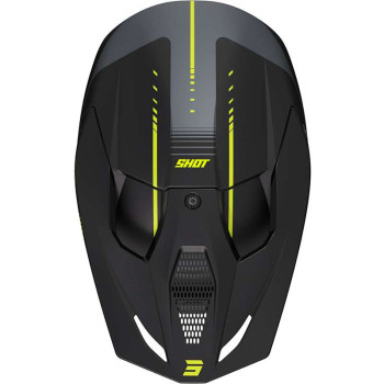 Casque moto cross Shot FURIOUS PEAK GRIS/JAUNE