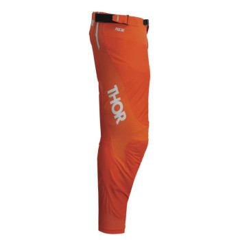 Pantalon moto cross Thor PULSE MONO LIGHT GRAY/ORANGE