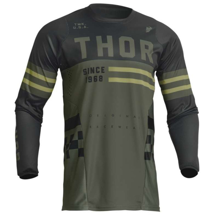 Maillot moto cross Thor PULSE COMBAT ARMY/BLACK