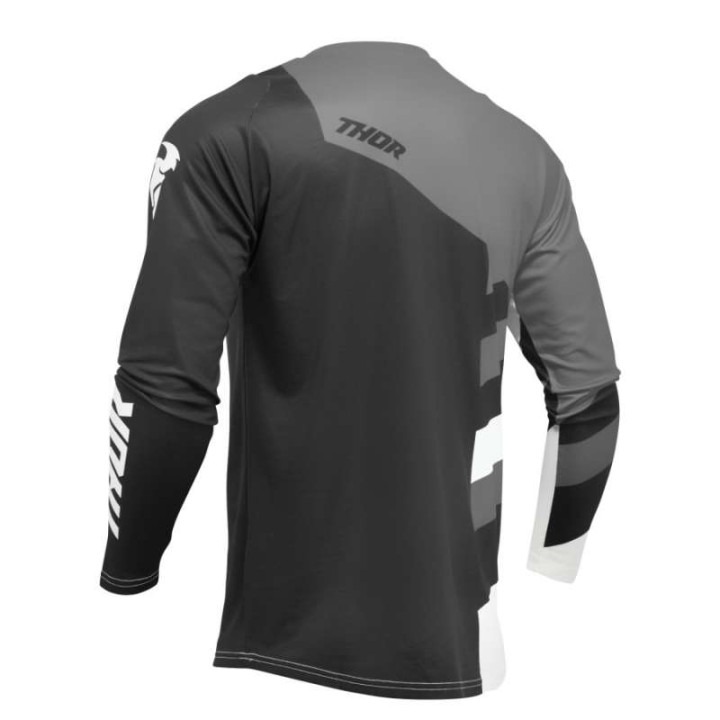 Maillot moto cross Thor SECTOR CHECKER BLACK/GRAY