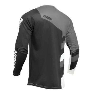 Maillot moto cross Thor SECTOR CHECKER BLACK/GRAY