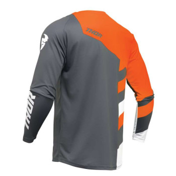 Maillot moto cross Thor SECTOR CHECKER CHARCOAL/ORANGE Maillot moto cross Thor SECTOR CHECKER CHARCOAL/ORANGE