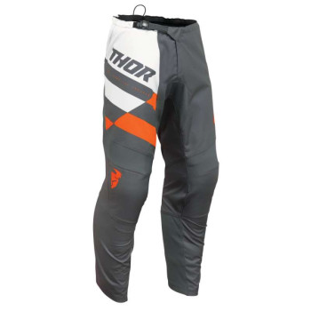 Pantalon moto cross Thor SECTOR CHECKER CHARCOAL/ORANGE