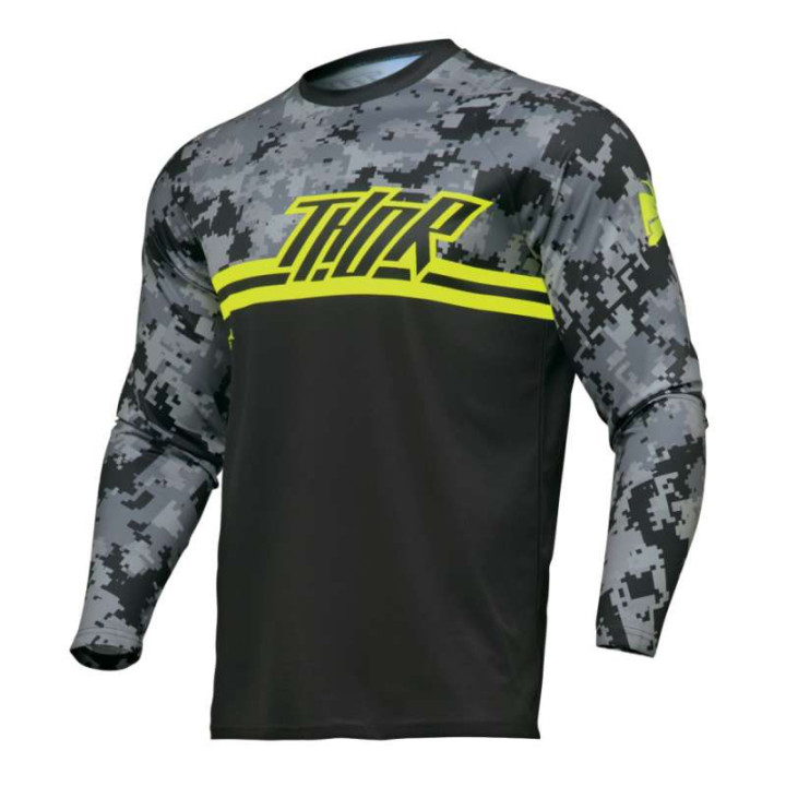 Thor SECTOR DIGI CAMO BLACK motocross jersey