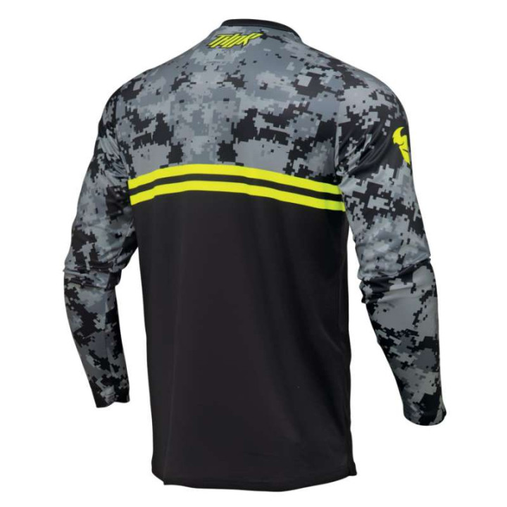 Thor SECTOR DIGI CAMO BLACK motocross jersey
