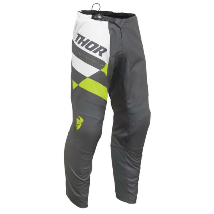 Thor YOUTH SECTOR CHECKER CHARCOAL/ACID children's cross-country pants