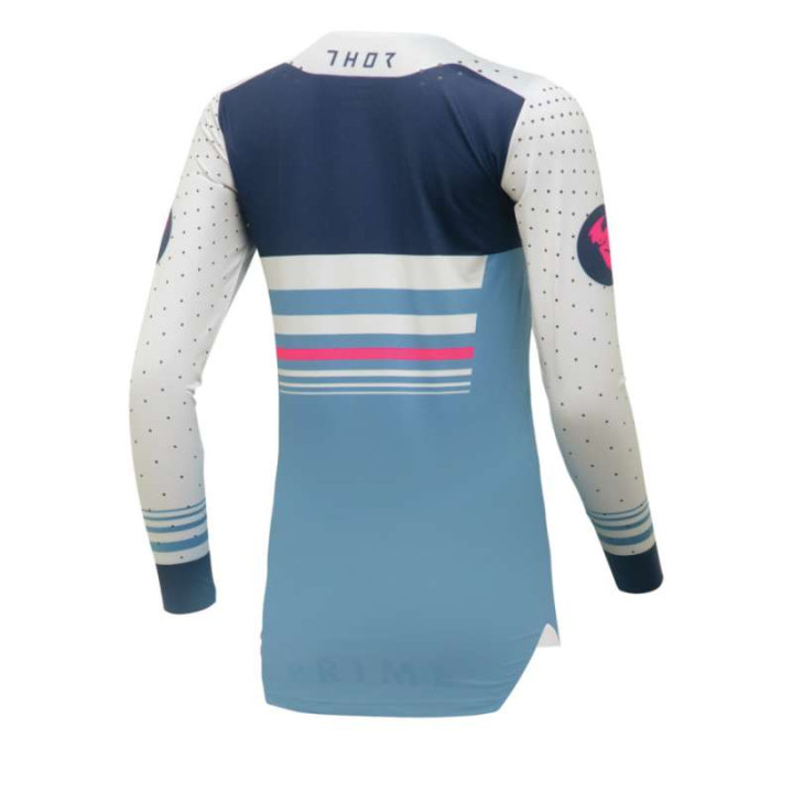 Maillot moto cross femme Thor PULSE BLAZE BLUE STEEL/VINTAGE Maillot moto cross femme Thor PULSE BLAZE BLUE STEEL/VINTAGE