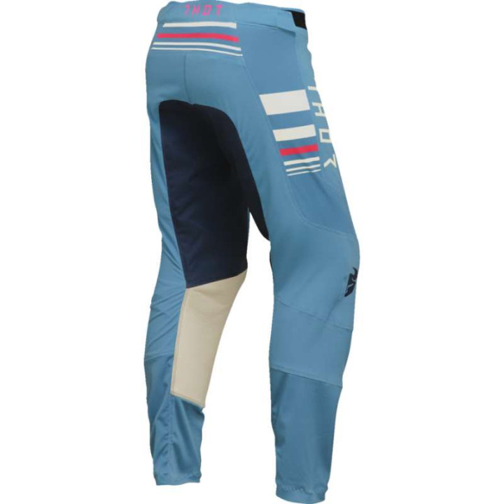Pantalon moto cross femme Thor PULSE BLAZE BLUE STEEL/VINTAGE WHITE