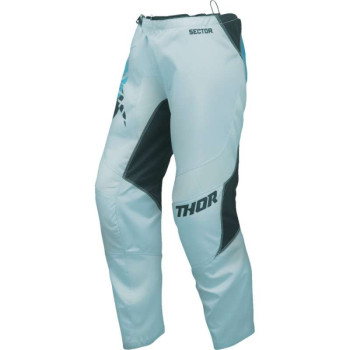 Pantalon moto cross femme Thor SECTOR SPLIT STARLIGHT BLUE/BLACK